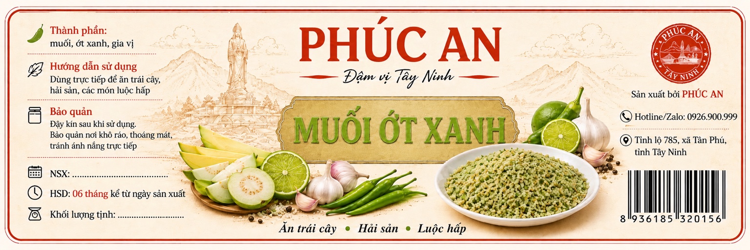 Muối Ớt Xanh Phúc An