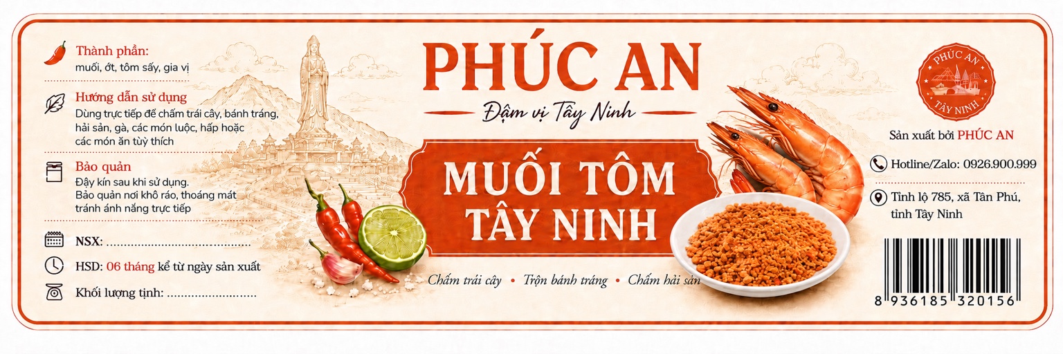 Muối Tôm Tây Ninh Phúc An